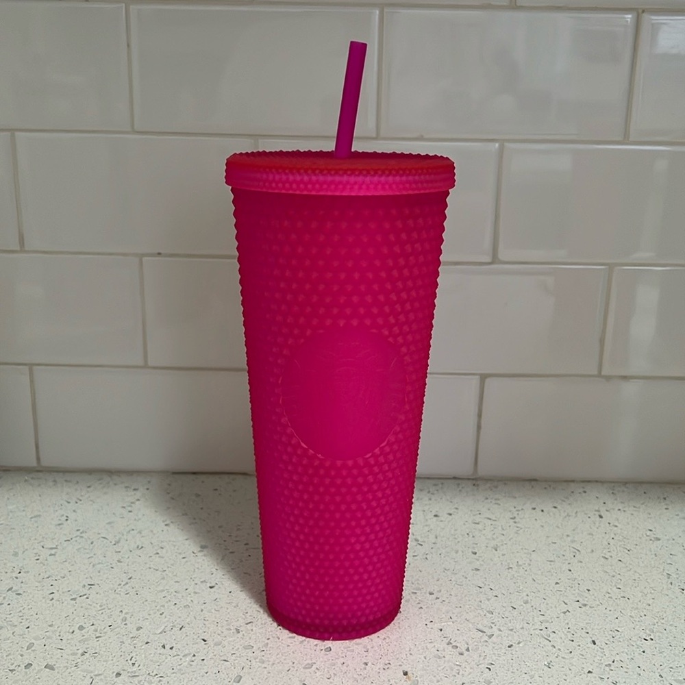 Hot Pink Starbucks Tumbler Cup